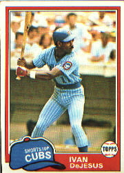 1981 Topps Baseball Cards      054      Ivan DeJesus